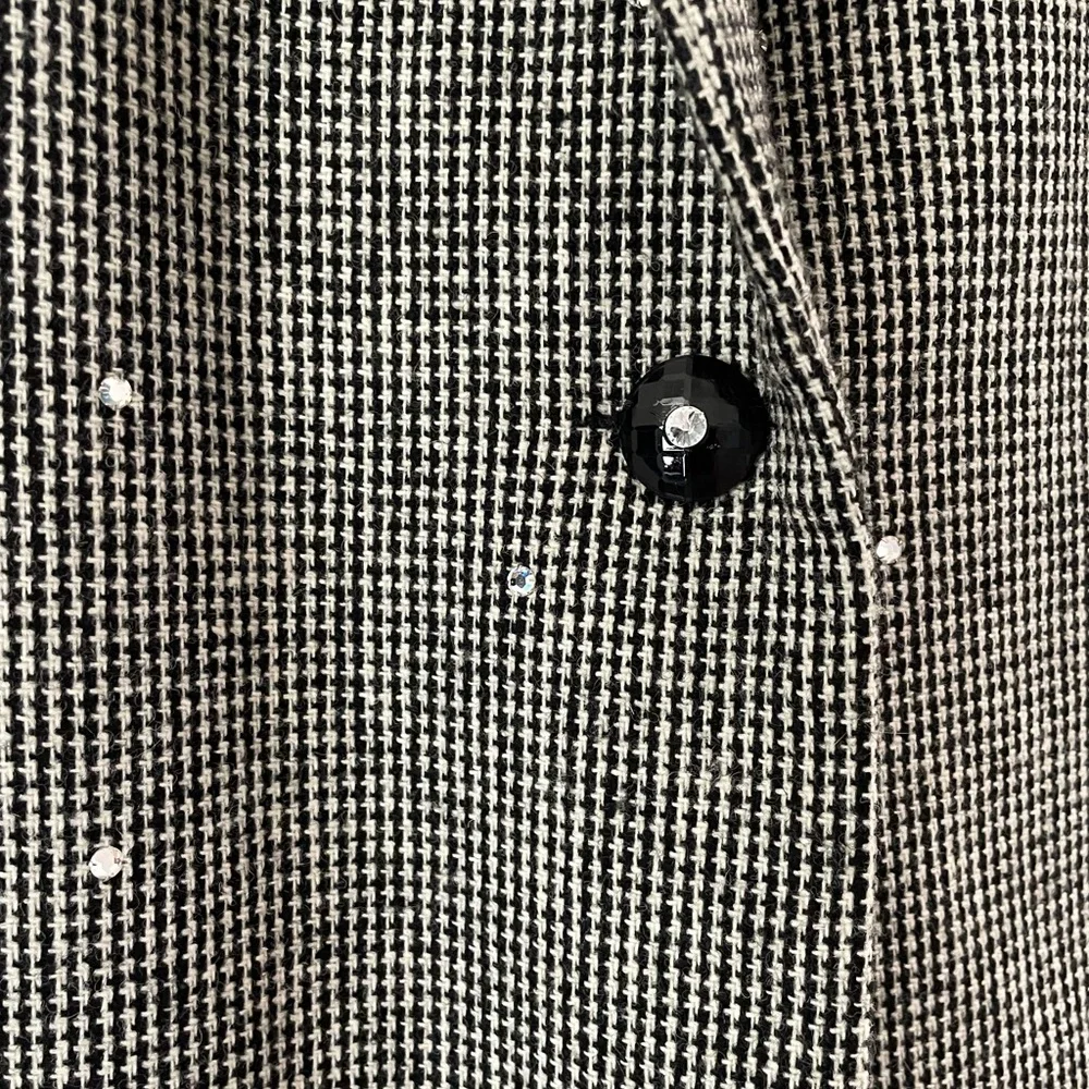 Black and White Women's Blazer - Picture 6 of 8